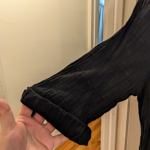 ‼️ CLEARANCE Dotti black, adjustable sleeve top, size 2X - Picture 4 of 10